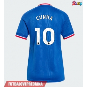 Lacne Ženy Futbalové dres Manchester United Matheus Cunha #10 2026-27 Krátky Rukáv - Preč